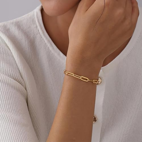 Image of TRUESILVER ACPL 925 Sterling Silver BIS Hallmarked Italian Paperclip Link Sliding Bolo Bracelet for Women and Girls 10 Inches