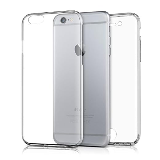 kwmobile Funda compatible conApple iPhone 6 / 6S - Carcasa completa 360 de silicona para móvil en transparente