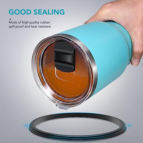 30 oz Tumbler Lid, Replacement Lids Compatible for YETI 30 oz Tumbler, 14 oz Mug and 35 oz Straw Mug, Travel Spill Proof Cup Lids Covers with Magnetic Slider Switch, BPA Free
