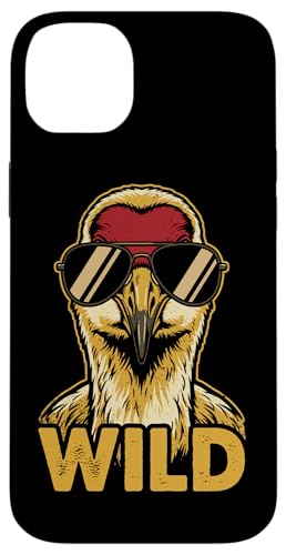Wild Funny Sandhill Crane �T���O���X ���g�� �X�}�z�P�[�X iPhone 14 Plus �p
