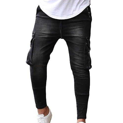 Pantalon de sport homme multi-poches ajusté stretch pour le travail et la randonnée active