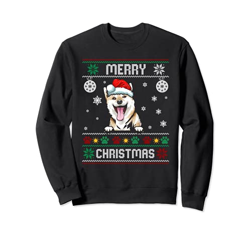 Disfraz feo de Navidad para perro Shiba Inu Sudadera