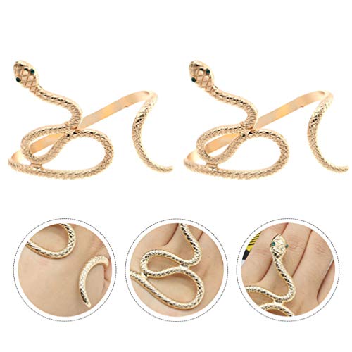 KESYOO 2 Pcs Pulseira de Cobra Pulseira Criativa Forma de Cobra Do Vintage BraÃ§o Manguito Halloween