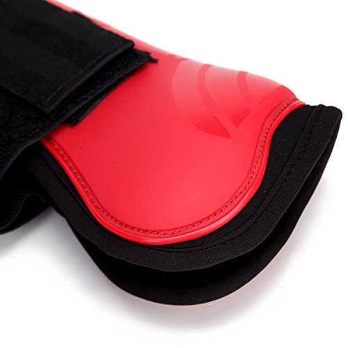 NKTM Open Front Boots Horse Exercise Boots Open Front Jumping Boot - Set of 2 Black/Red Black - Thumbnail 5