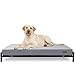 KOPEKS Letto rialzato con materasso per cani e animali di dimensioni extra large - grigio e nero