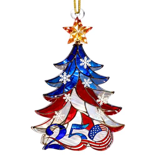250 Anniversary USA Christmas Ornament Christmas in July Decorations