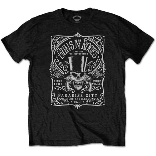 T-shirt Guns N' Roses Bourbon Label parfait pour les concerts et festivals de rock