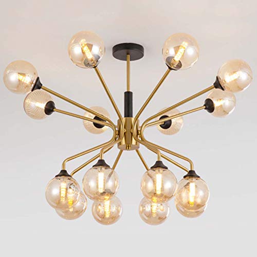 Plafonnier haricot magique résout manque lumière grand salon moderne doré