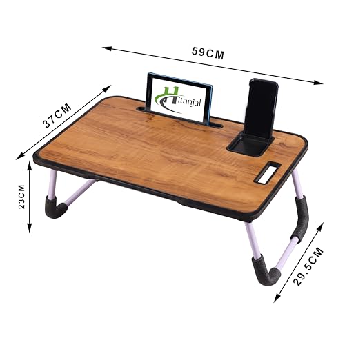 Image of Study Table Bed Table Premium Laptop Table /Foldable and Portable Wooden /Writing Desk for Office /Home /School (A NEW Wood)