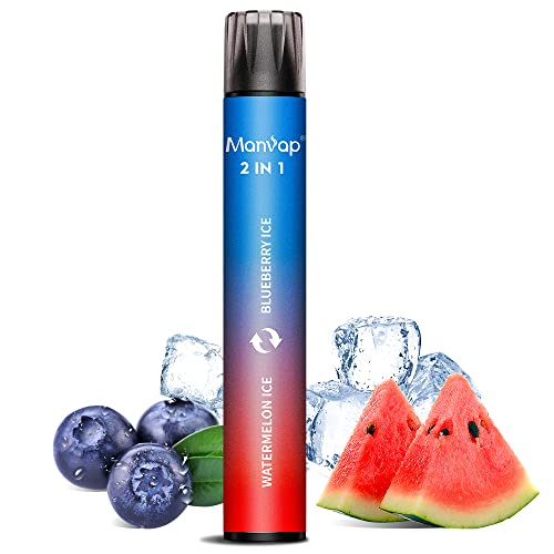 Manvap cigarette électronique jetable Vape jetable, dosette jetable 2000 bouffées, sans nicotine Cover