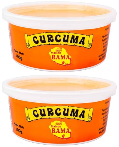 MAISON RAMA - Ile de la Réunion - Epices : (Lot de 2, Curcuma en pot 100g)