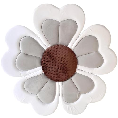 Baignoire de baignoire de bébé avec tapis fleur sauge pliable
