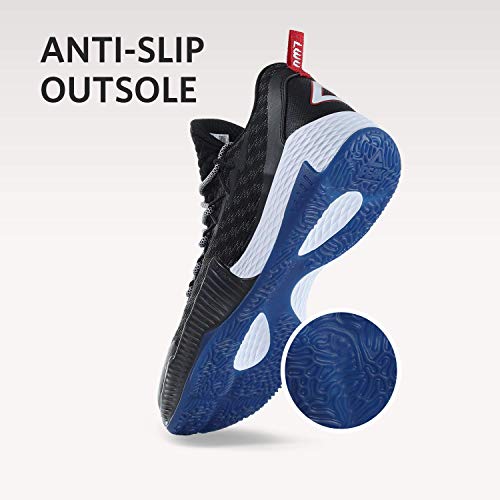 Peak Mens Basketball Shoes Breathable Sneakers Lou Williams Lightning Professional Anti Slip Sports Shoes For Running, Walking Obsidian #TOP1