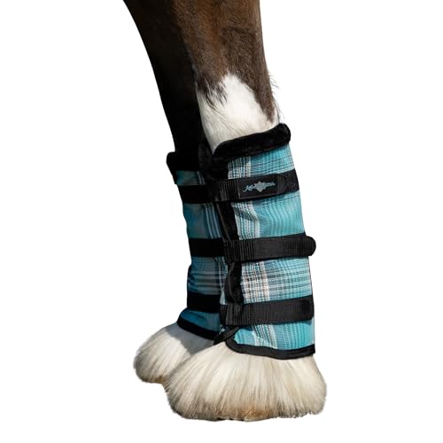 Image of Kensington Protective Products Horse Fly Boots - Fleece Trimmed - Stay-Up Technology - Protection from Insect Bites and UV Rays - Sold in Pairs (2 Boots)