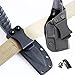 FJYXCHENXM 1Set Holsters Clip Metal Spring Belt with Screws, K Sheath Waist Clip Access Kydex Knife Belt Clip Scabbard for Kydex Sheath, Black