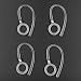 Henoda 4 Pcs White/Clear Earhooks Compatible with Motorola Elite Flip Wireless Bluetooth Headset Earclip (Pack of 4)