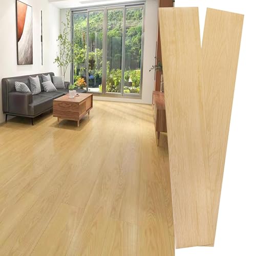 SONGSONG フロアタイル 置くだけ 木目・大理石 防水 賃貸対応 DIY 床リメイクシート (木目 型番号501, 13枚/約1畳分)