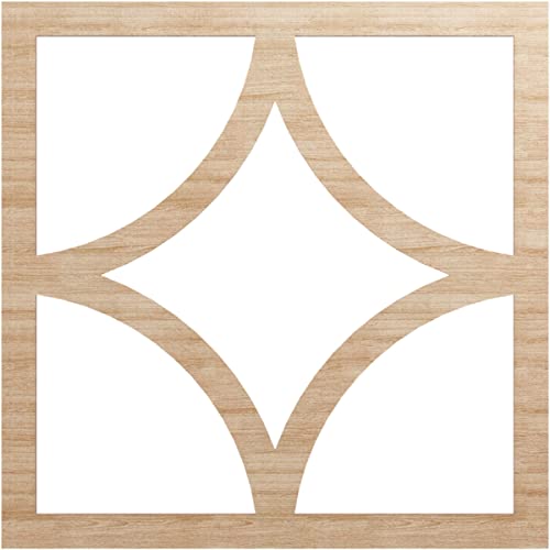 Ekena Millwork 32" OD x 20 1/2" ID x 1/4" T Statesman Wood Fretwork Pierced Ceiling Medallion, Alder