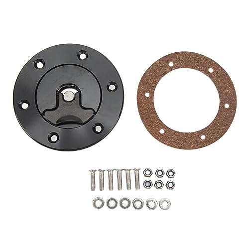 Brennstoffzellen-Gasabdeckung, Brennstoffzellen-Puffertankabdeckung, Brennstoffzellen-Überspannungstankdeckel, Billet-Aluminium, 39 Mm Innendurchmesser, Bündige Montage, 6 Schrauben, Offener Typ, Schw