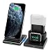 Produktbild Seneo Kabelloses Ladegrät, 3 in 1 Kabellose Ladestation für iWatch 6/SE/5/4/3/2 und Airpods Pro/1/2, Magnetische Ladestation, 7.5W für iPhone12/11/Pro Max/XS/XR/X/8 (Kein Adapter und iWatch Ladekabel)