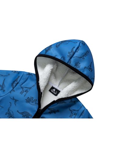 Image of V VALANCH Toddler Fleece Jacket Boys Girls Zip Up Hoodie Sweatshirt | Full Fleece Lining Throughout, Thick Warm, Cartoon, for Casual, School, Outerwear, Winter
