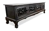 livasia Asiatisches Sideboad, HiFi-Schrank aus Massivholz, Phono Möbel, TV-Bank (Nr.19)