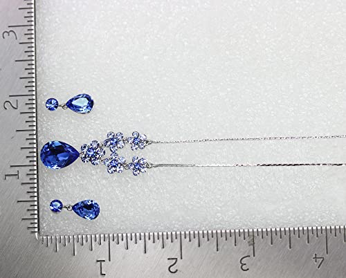 Image of Faship Gorgeous Rhinestone Crystal Floral Necklace Earrings Set