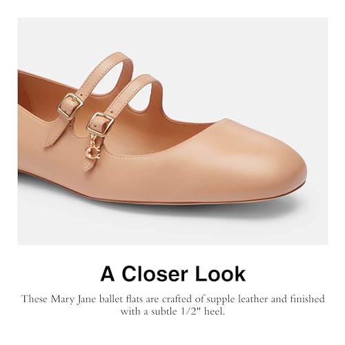 Coach Women's Whitley Leather Mary Jane Flat4
