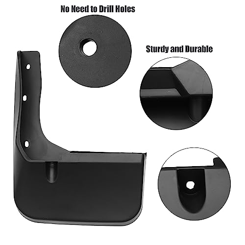 Image of ACROPIX Front and Rear Mud Flaps Splash Guards Fit for Toyota Highlander - Pack of 4 Black