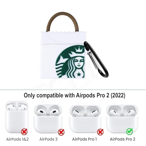 Image of YODI Case Cover for Airpods Pro|Pro 2|Airpods Pro 3|Airpods 4 Pouch, Silicone Cases with Cleaner Kit 360 Drop Protection,Shock-Resistant (STR-COFFEBAG, Airpods Pro /Pro 2)