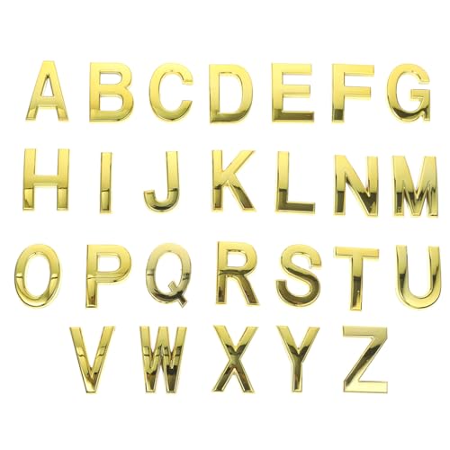 Fixer mon numéro de porte lisiblement avec ces lettres dorées 5cm