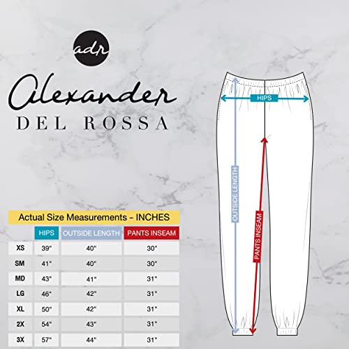 Alexander Del Rossa Women's Flannel Jogger Pajama Pants, Long Cotton Pj Bottoms, 2X Red Buffalo Check Plaid Jogger (A0467Q422X) #TOP5