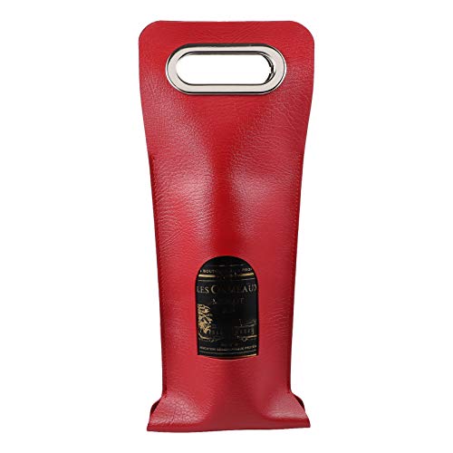 Cabilock Bolsa de presente para vinho Portátil, bolsa de couro, bolsa de mercadoria, bolsa de transp