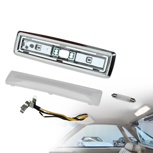 YDDCHF El Camino Dome Light Lens - Dome Light Lens and Base with Wiring and Bulb Compatible with 1978-1987 C-h-evy El Camino 879878