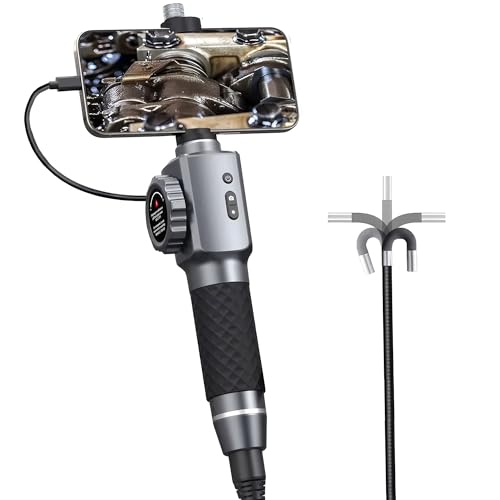 Endoscope articulé 210° 1.2m pour mécanique automobile sur tablette