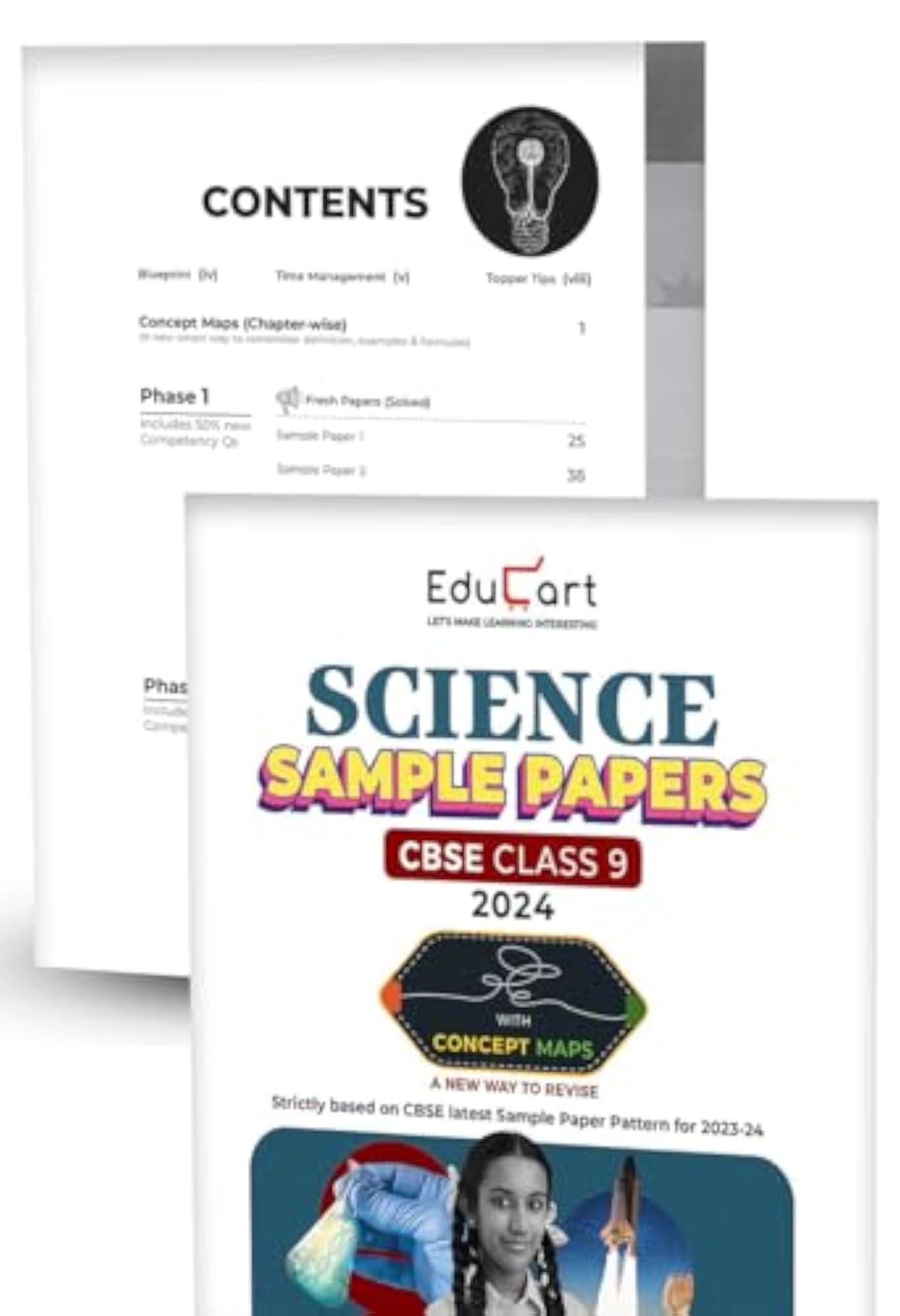 Educart CBSE Class 9 Sample Papers Bundle - Science, Maths, Social Science & English 2023-24