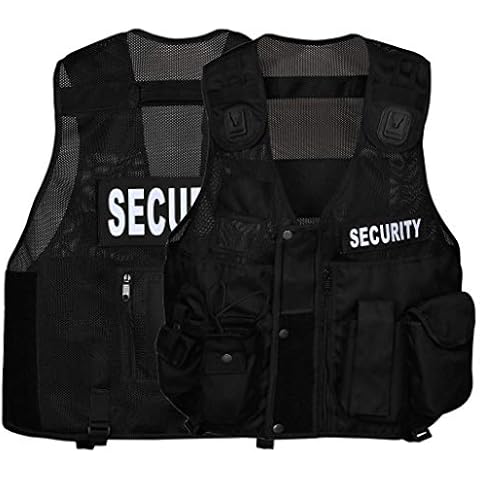 New Model Hi Viz Tactical Vest, Security Vest (Black) Cover