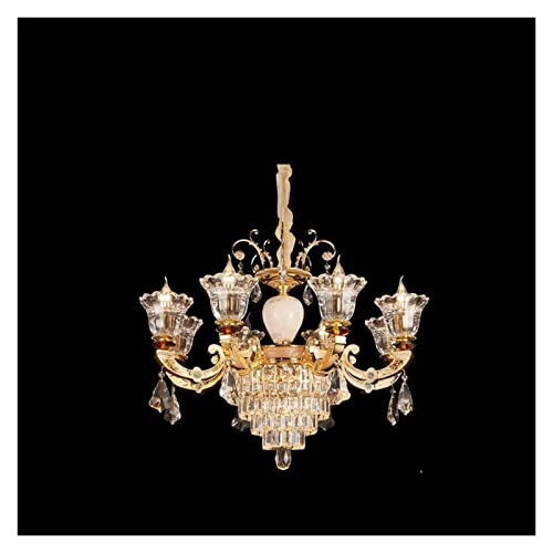 Lustre en cristal de style européen pour illuminer une table de salle à manger