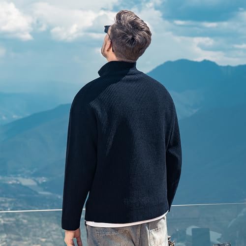 Men's Pullover Sweater Trend Cool Sweater Men's Coat Spring and Autumn Knitted Sweater2