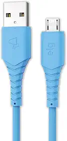 Cabo Micro USB Emborrachado de Alta Performance 1,2M Azul - M512T ELG