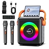 Regalo para todas las ocasiones y festivales: ya sea una acogedora reunión de familiares y amigos, una fiesta de barbacoa al aire libre o una siesta mientras viajas, la máquina de karaoke inalámbrica con dos micrófonos puede ofrecerte un ambiente alegre. Al mismo tiempo, también es un regalo irresistible, ya sea Pascua, Navidad, día de San Valentín, Halloween, Acción de Gracias o cualquier otro festival, la máquina de karaoke KASOHQEE es tu opción de regalo ideal.