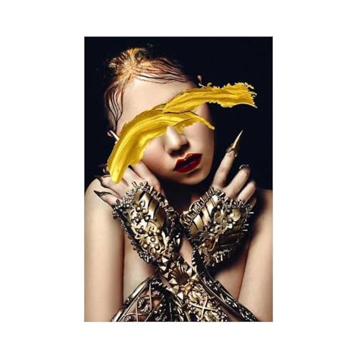 Decoration murale visage femme grand format pour salon chic - 3