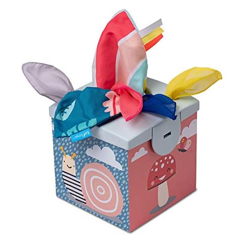 Taf Toys Sensory Wonder Tissue Box for Infants & Toddlers, Colourful Pull Scarves and Koala Daydream Crinkling Blankies for Educational Preschool Development. Suitable for Boys & Girls 9 months + Cover