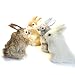 STP-US 4 x Realistic Mini Bunnies Lifelike Rabbits Plush Fur Animal Furry Easter Bunny Decoration Holiday Photo Props