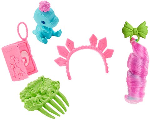 Muñeca Rockelle Cave Club Mattel con accesorios y dinosaurio miniatura 4