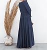 R.Vivimos Maxi Dress for Women Long Sleeve V Neck ... #2