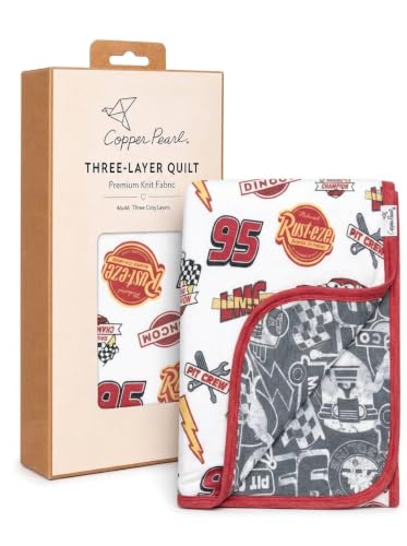 Image of Copper Pearl Disney Pixar Bumper Stickers 3-Layer Stretchy Quilt