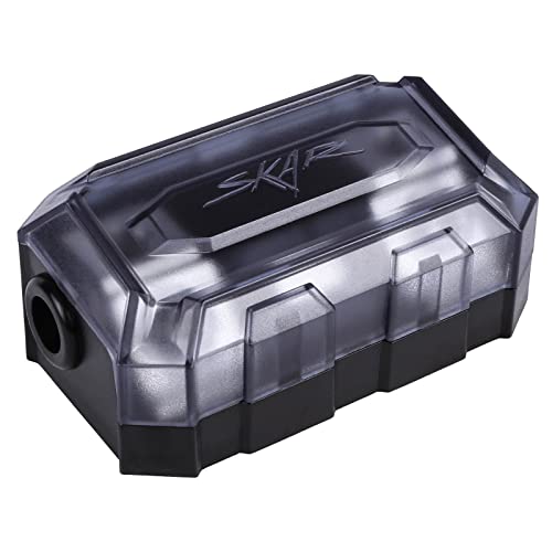 Image of Skar Audio 1 /0 or 4 Gauge Pro Series in-line ANL Fuse Holder (SK-Fuse-BLK-PROANL)