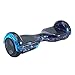 Hoverboard, Hoverboard Premium de 6.5 "- Altavoz Bluetooth - Potente Motor Dual - LED - Patineta eléctrica Self Balance Scooter (Cielo Estrellado Azul)