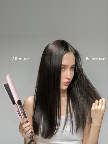 Plancha de pelo 2 en 1 con temperatura ajustable y cerámica miniatura 7